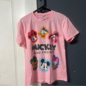 Disney Pink Mickey Mouse Short Sleeve Tee
